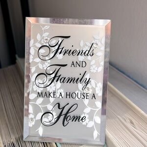 Small mirror with stand